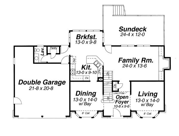 First Floor image of HADDINGTON House Plan